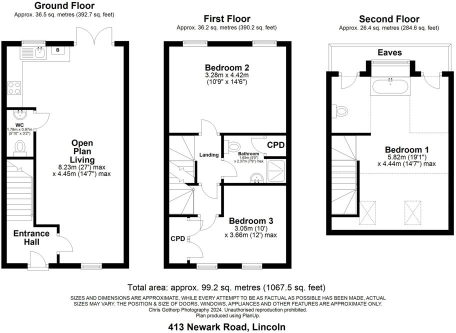 Newark Road, Lincoln, Lincolnshire, LN6 8RJ floorplan