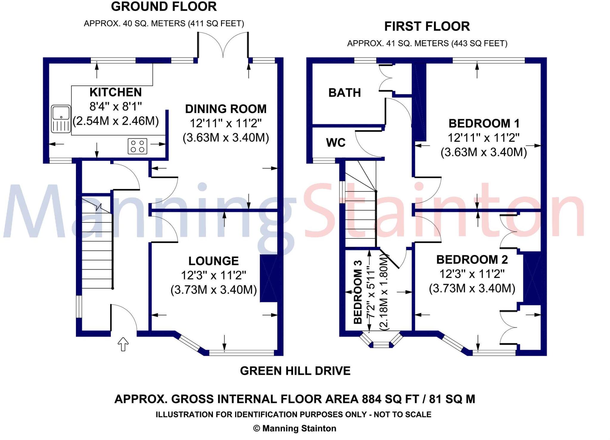 Green Hill Drive, Leeds floorplan