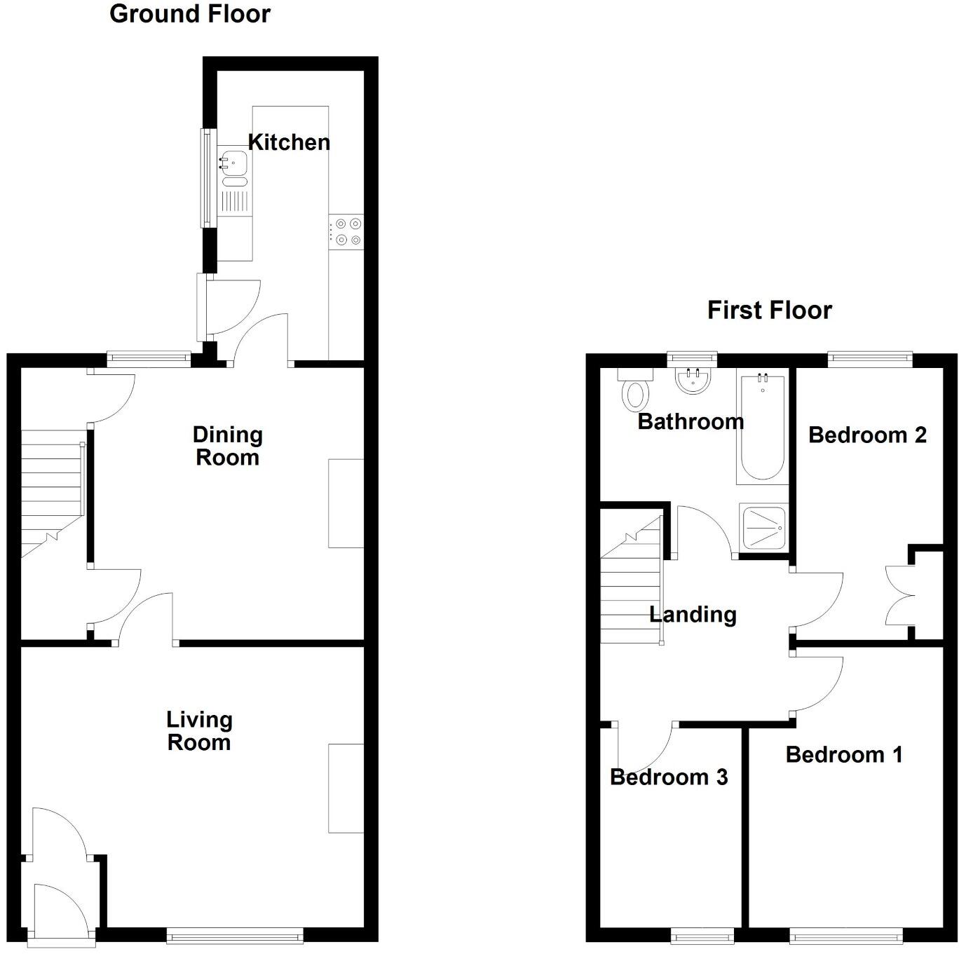 Long Lane, Heath Charnock, PR6 floorplan
