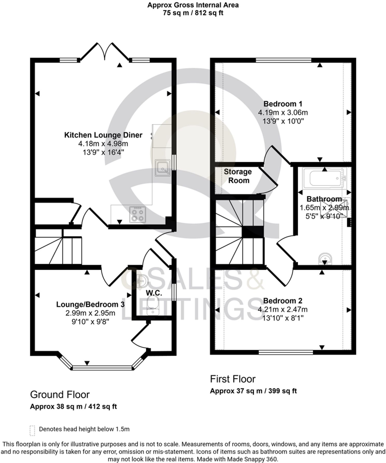 Cynthia Road, Poole, BH12 floorplan