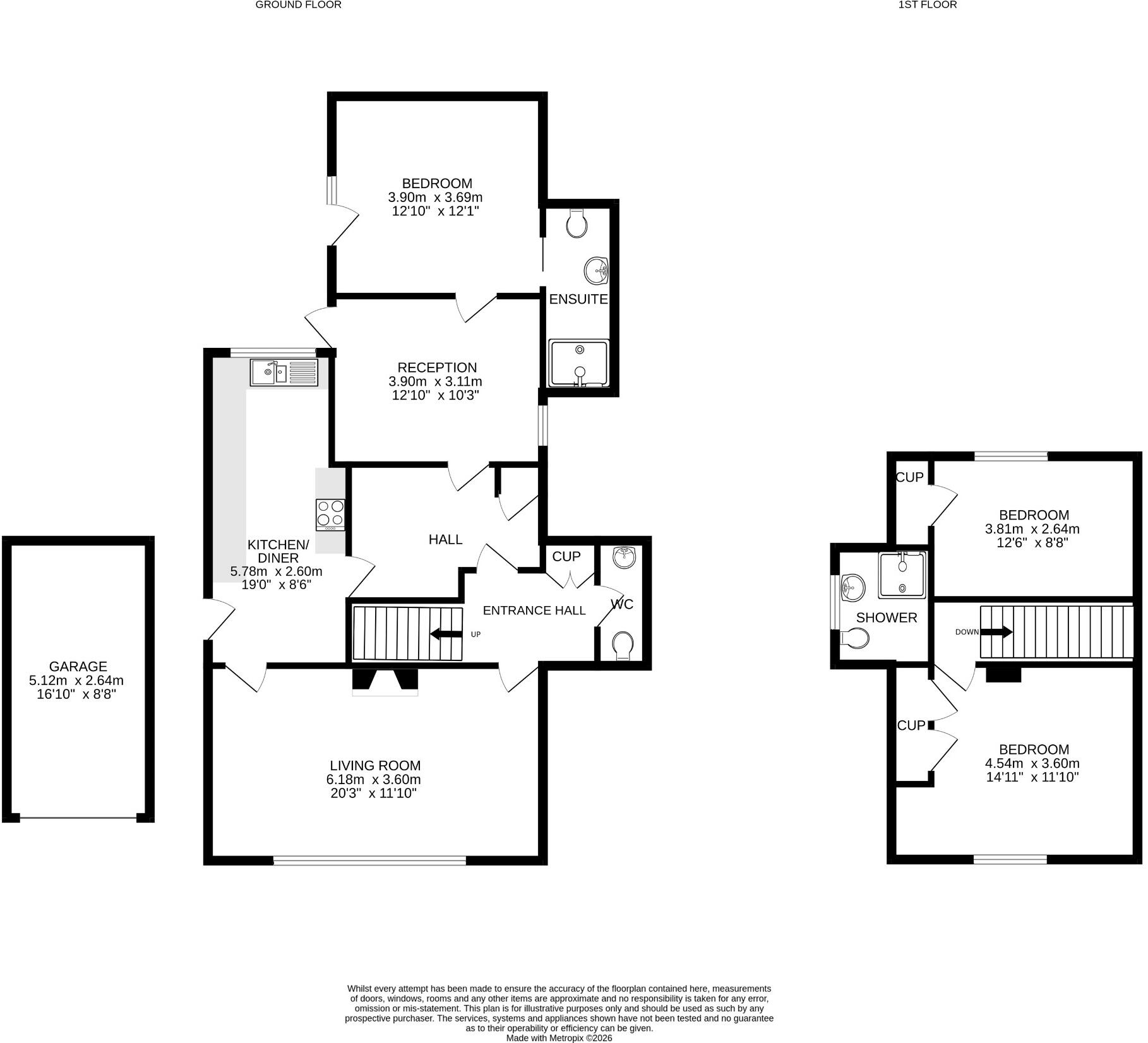 Porthleven, Versatile three bed home near village centre floorplan