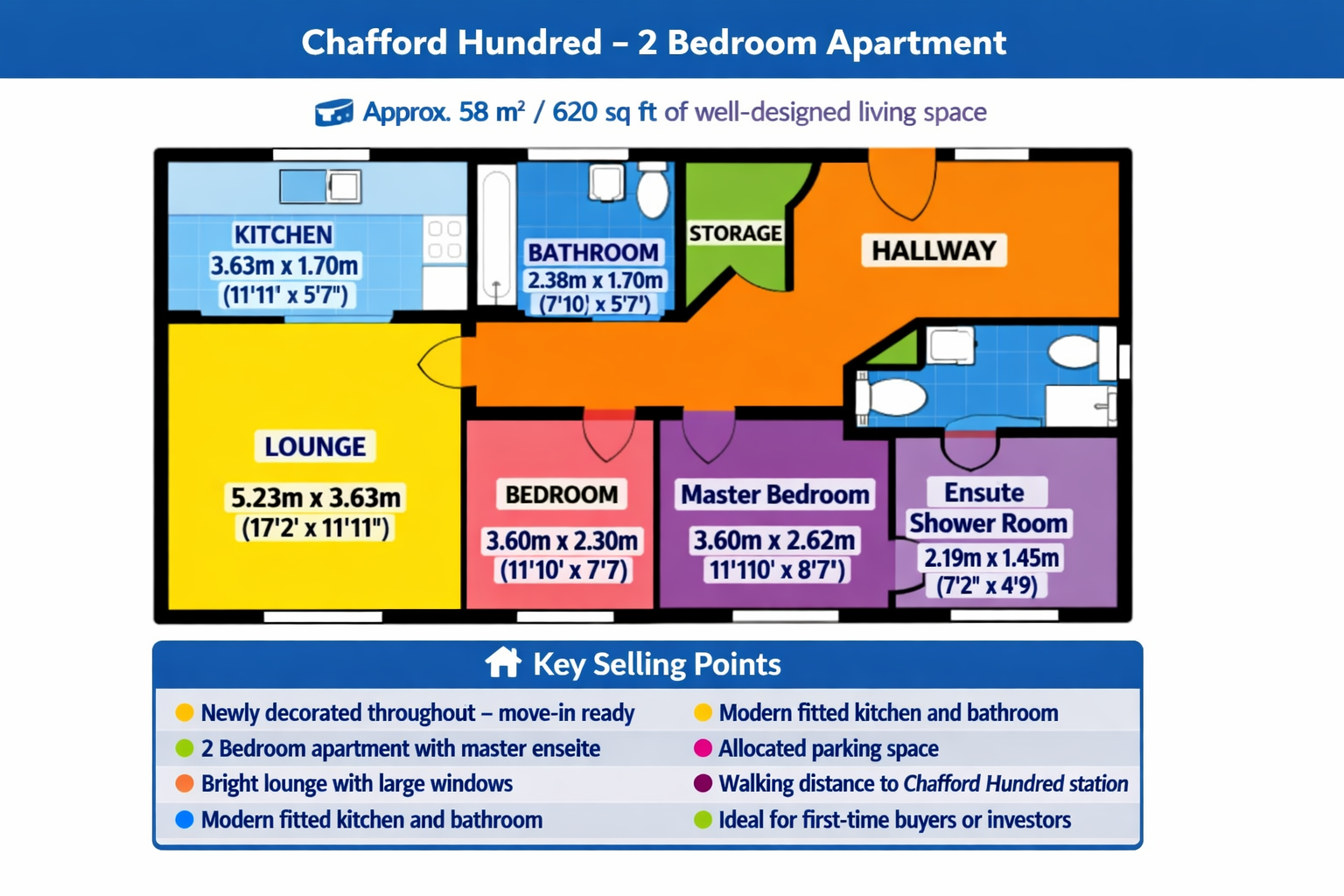 Howard road, Chafford Hundred, Grays floorplan