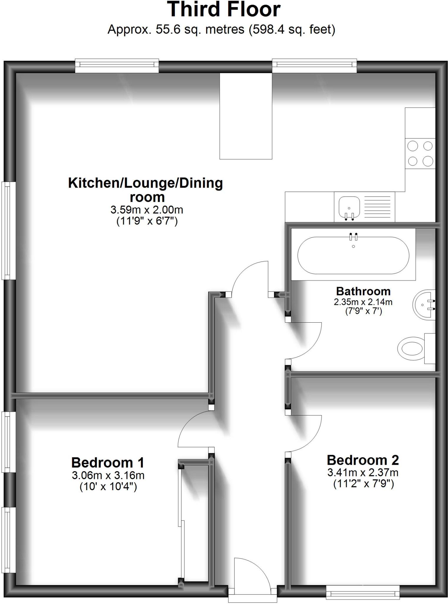 52 The Pantiles Tunbridge Wells TN2 floorplan