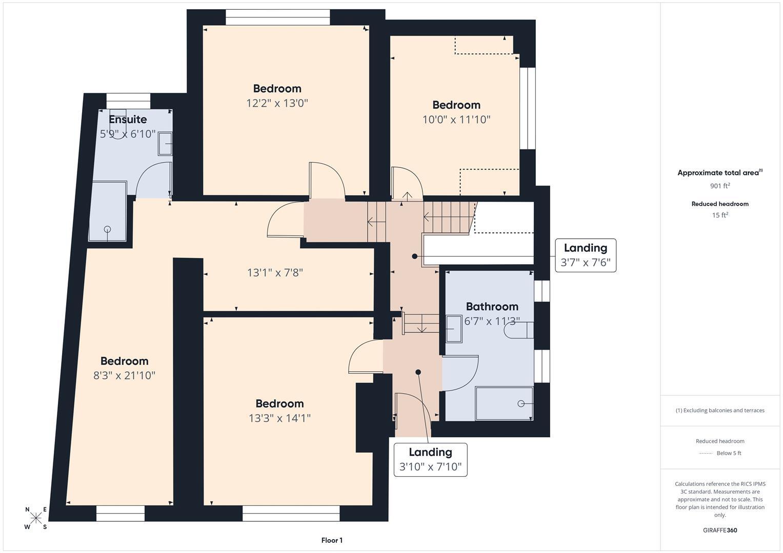 St. Georges Crescent, Monkseaton floorplan