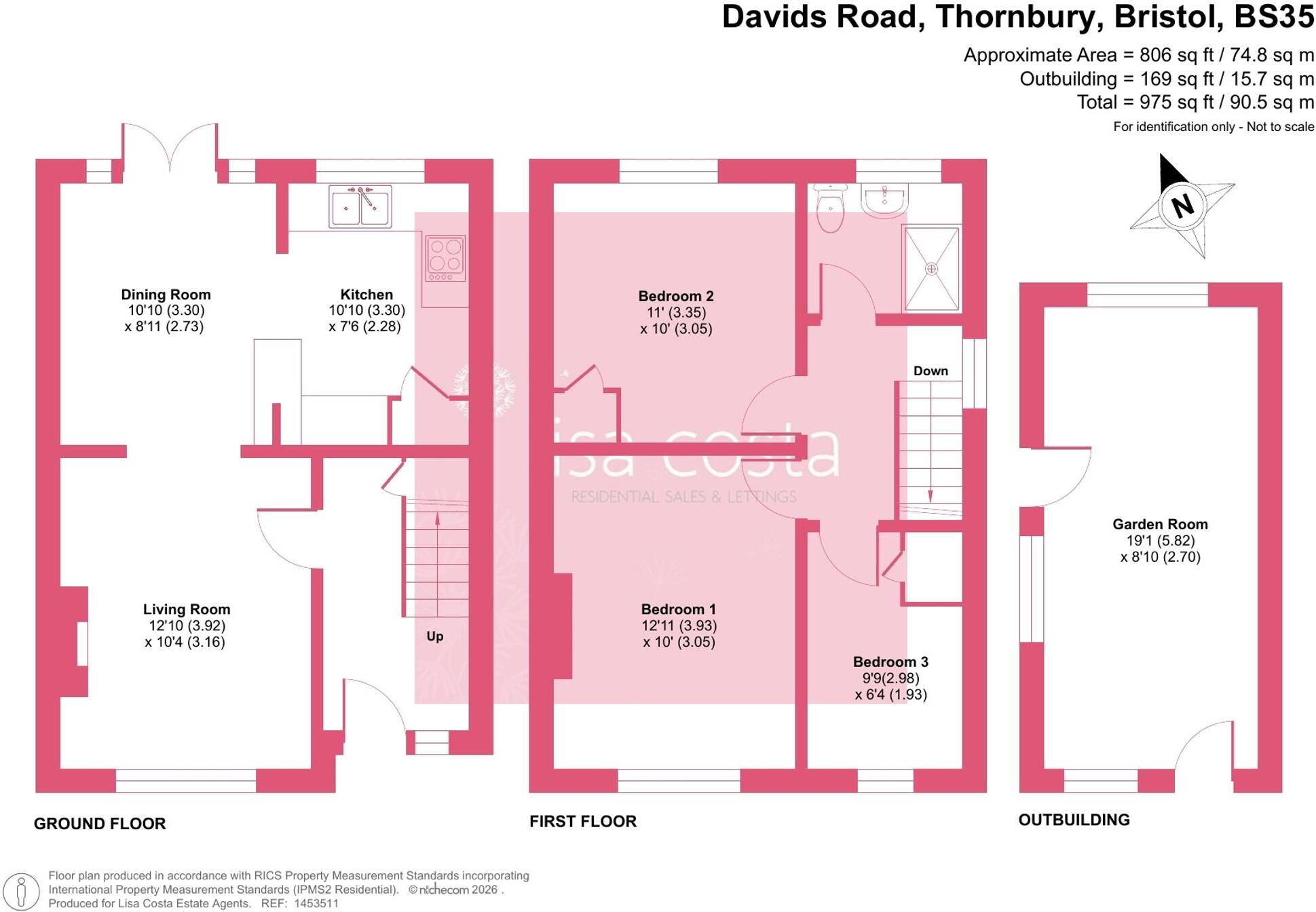 St. Davids Road, Thornbury, BS35 floorplan