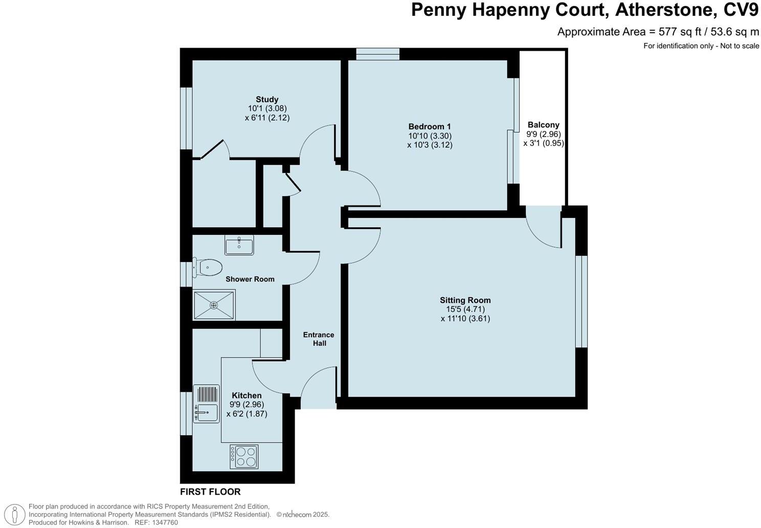 Penny Hapenny Court, Atherstone floorplan