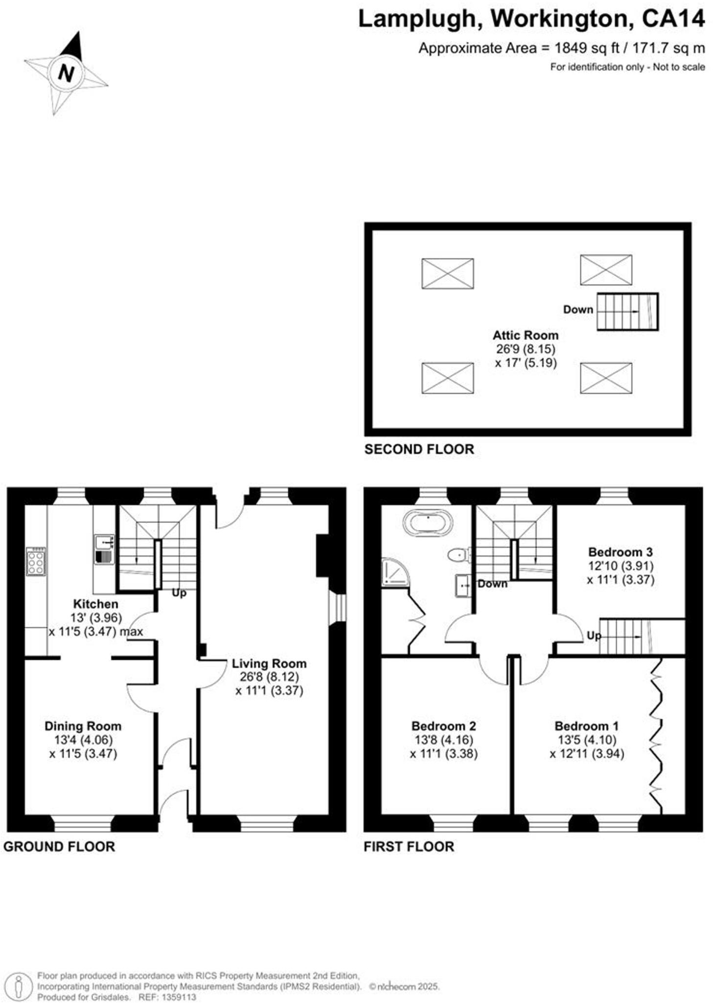 Lamplugh, Workington, CA14 floorplan