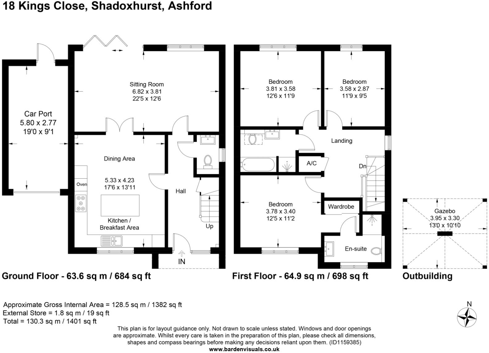 Kings Close, Shadoxhurst, Ashford, Kent, TN26 floorplan