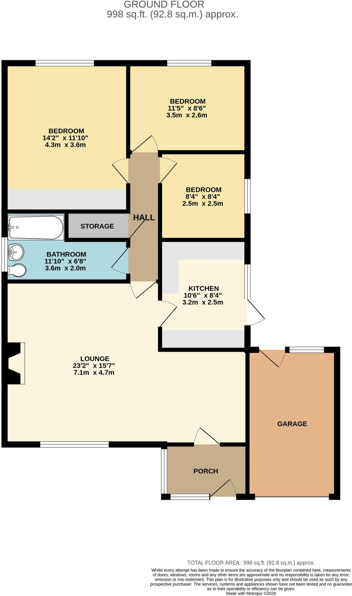 4 St. Michaels Close, Seddons Farm, Bury, BL8 2JN floorplan