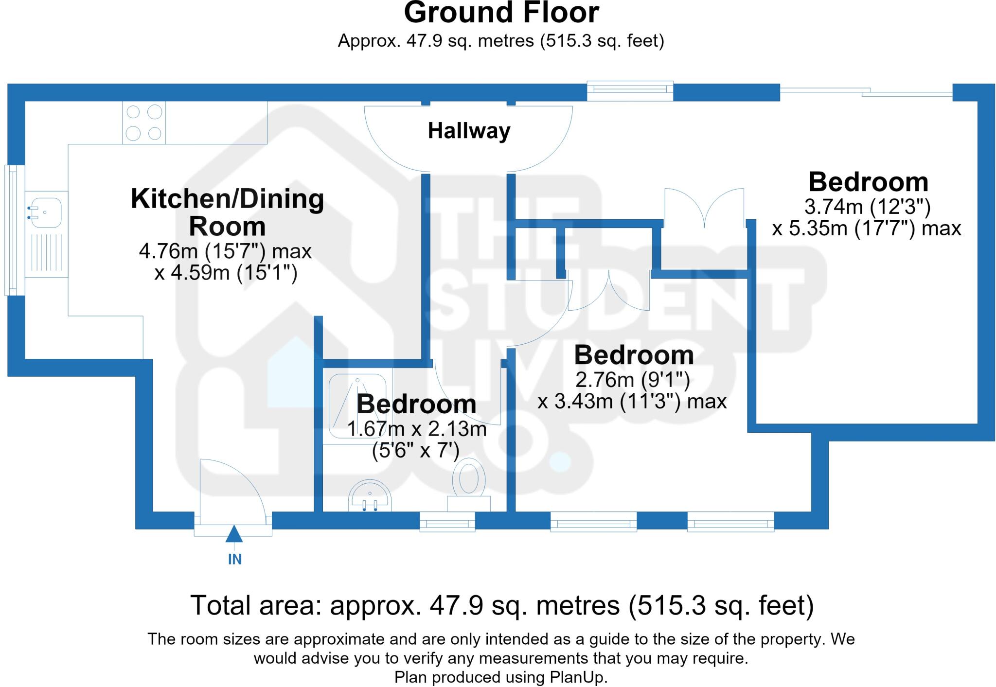 BILLS INCLUDED! Mansfield Road, Arboretum floorplan