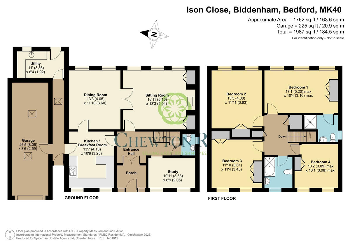 Kestrels, Ison Close, Biddenham floorplan