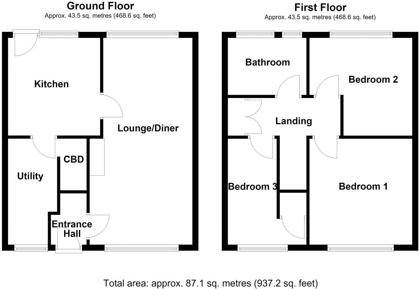 Hawthorne Avenue, Knottingley floorplan