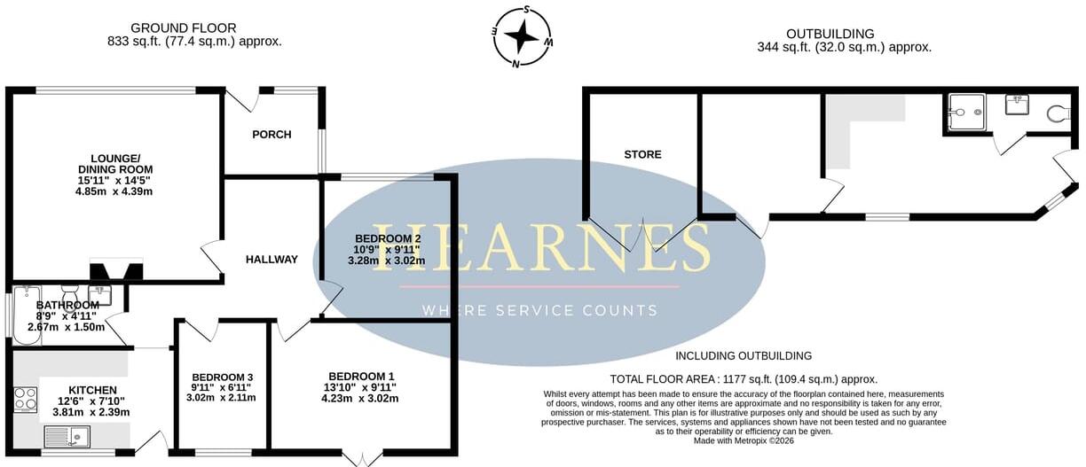 Corbin Avenue, Ferndown, BH22 floorplan