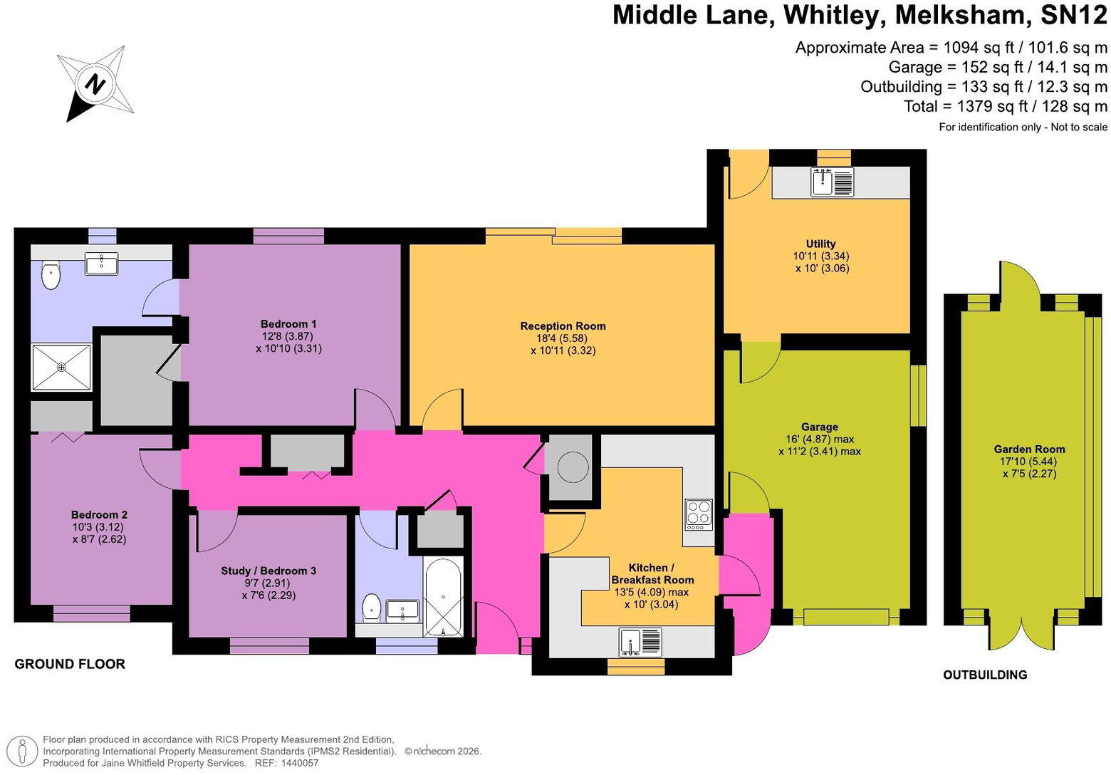 Middle Lane, Whitley floorplan