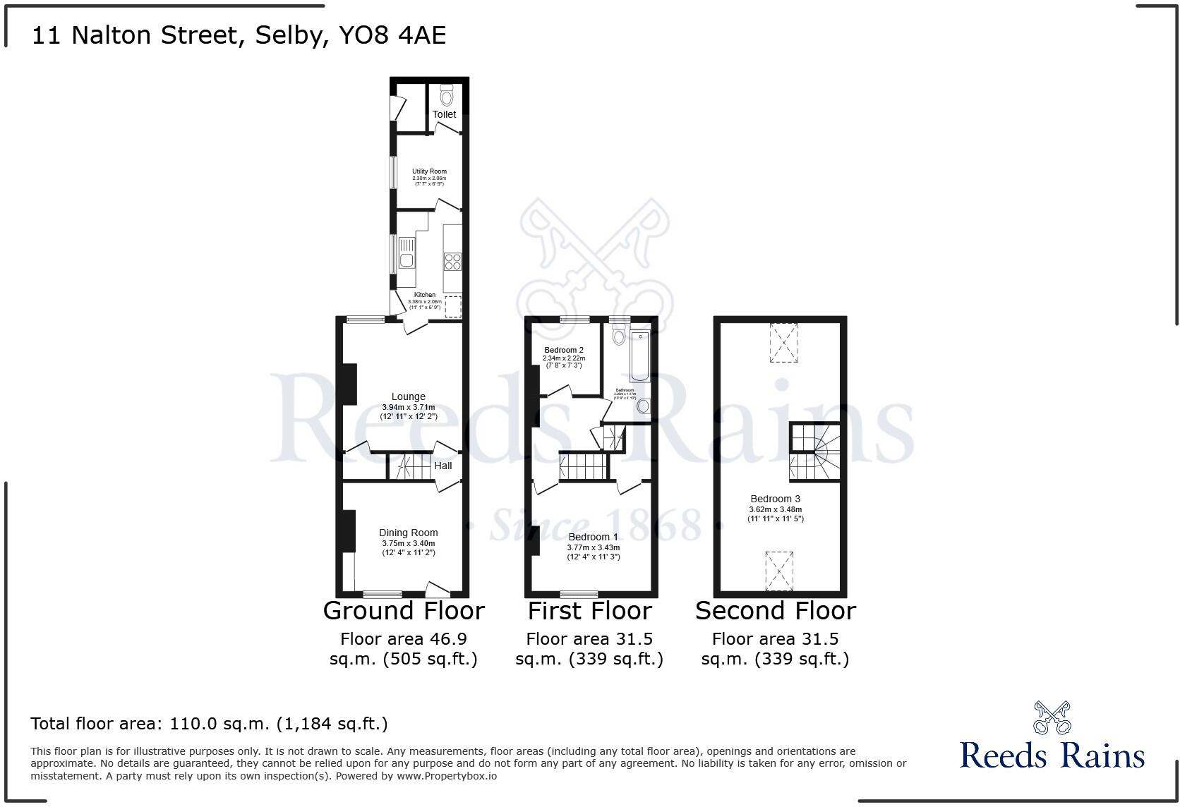 Nalton Street, Selby, North Yorkshire, YO8 floorplan