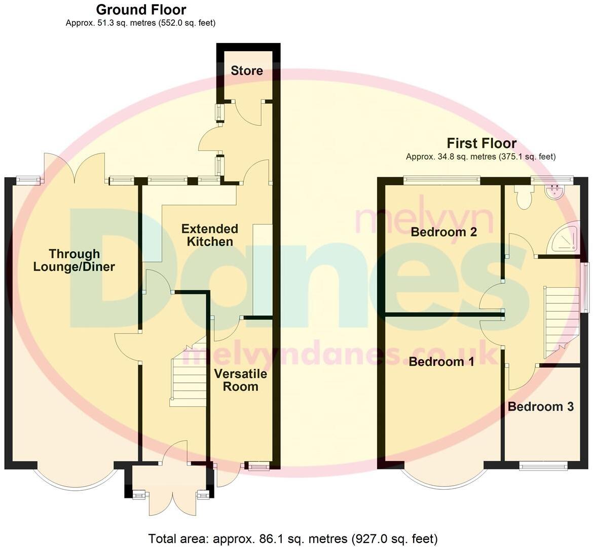Duncroft Road, Yardley, Birmingham floorplan