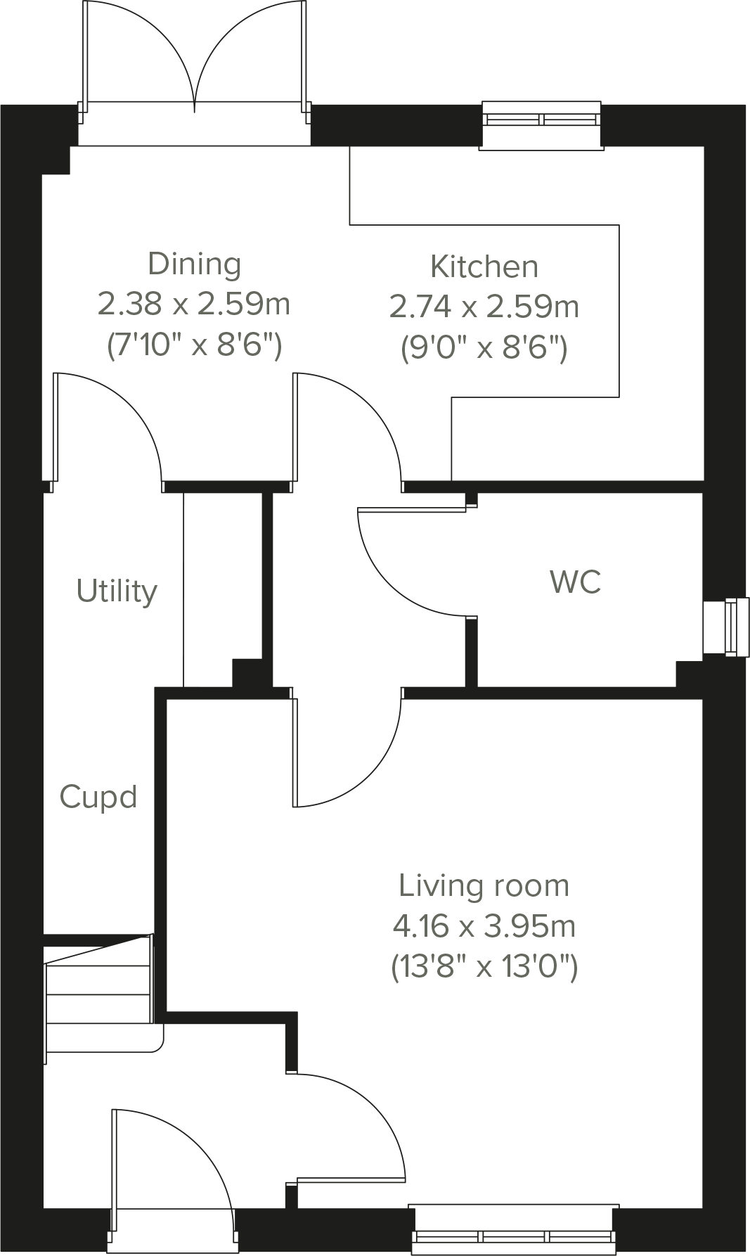 Hailsham Road,
off of Rattle Road,
Stone Cross,
BN24 5EH floorplan