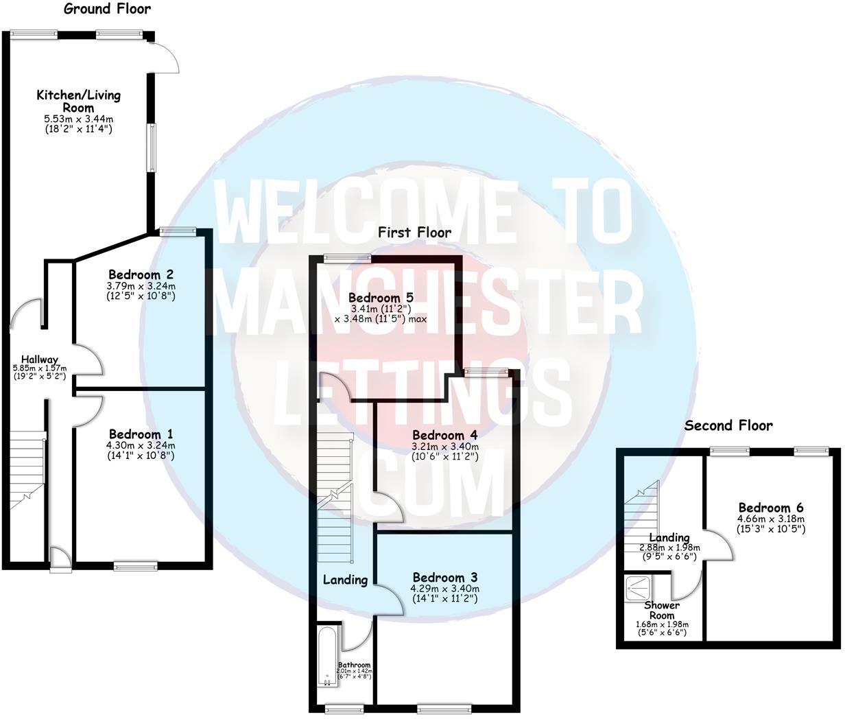 Moseley Road Fallowfield, Manchester, M14 6NR floorplan