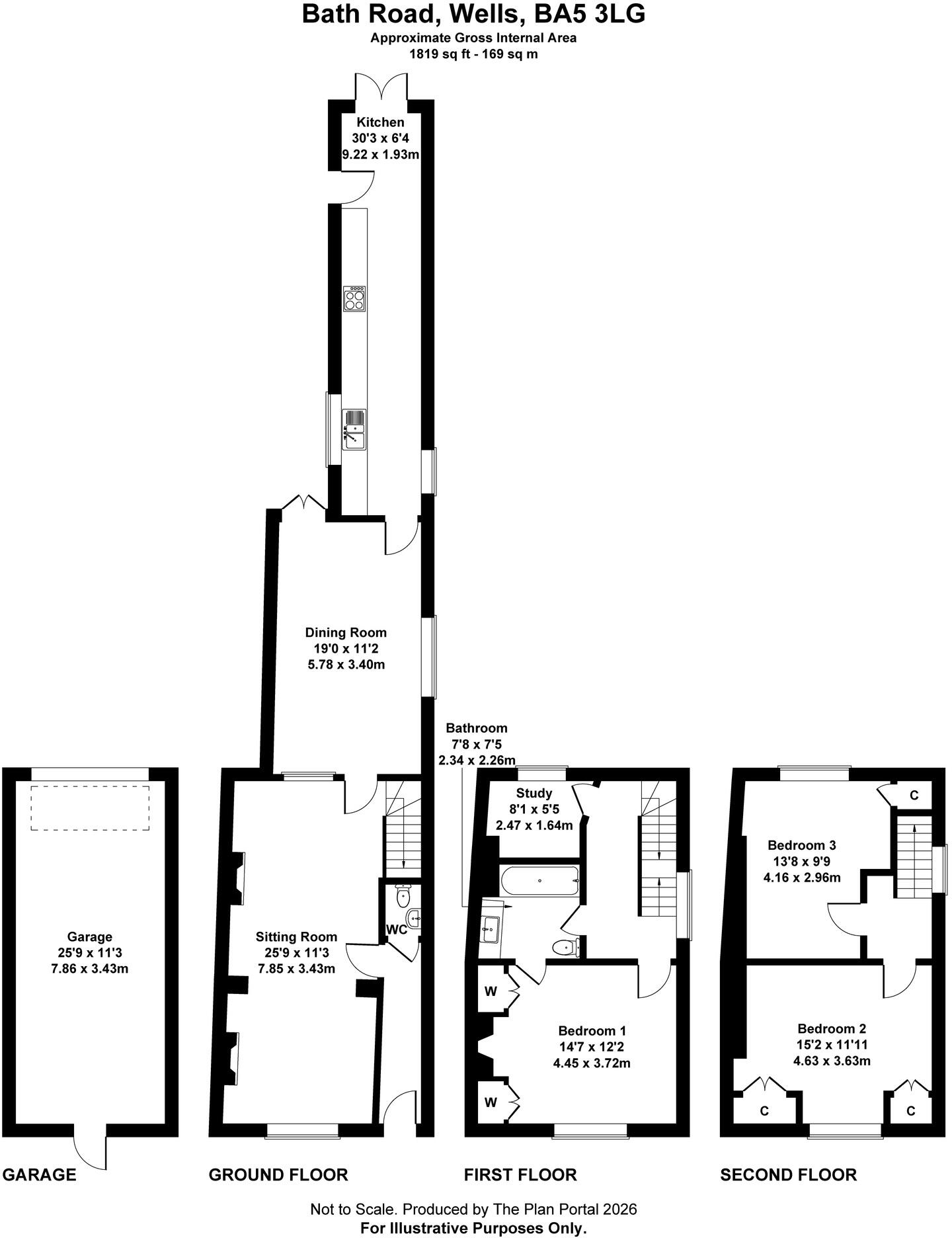 Bath Road, Wells floorplan