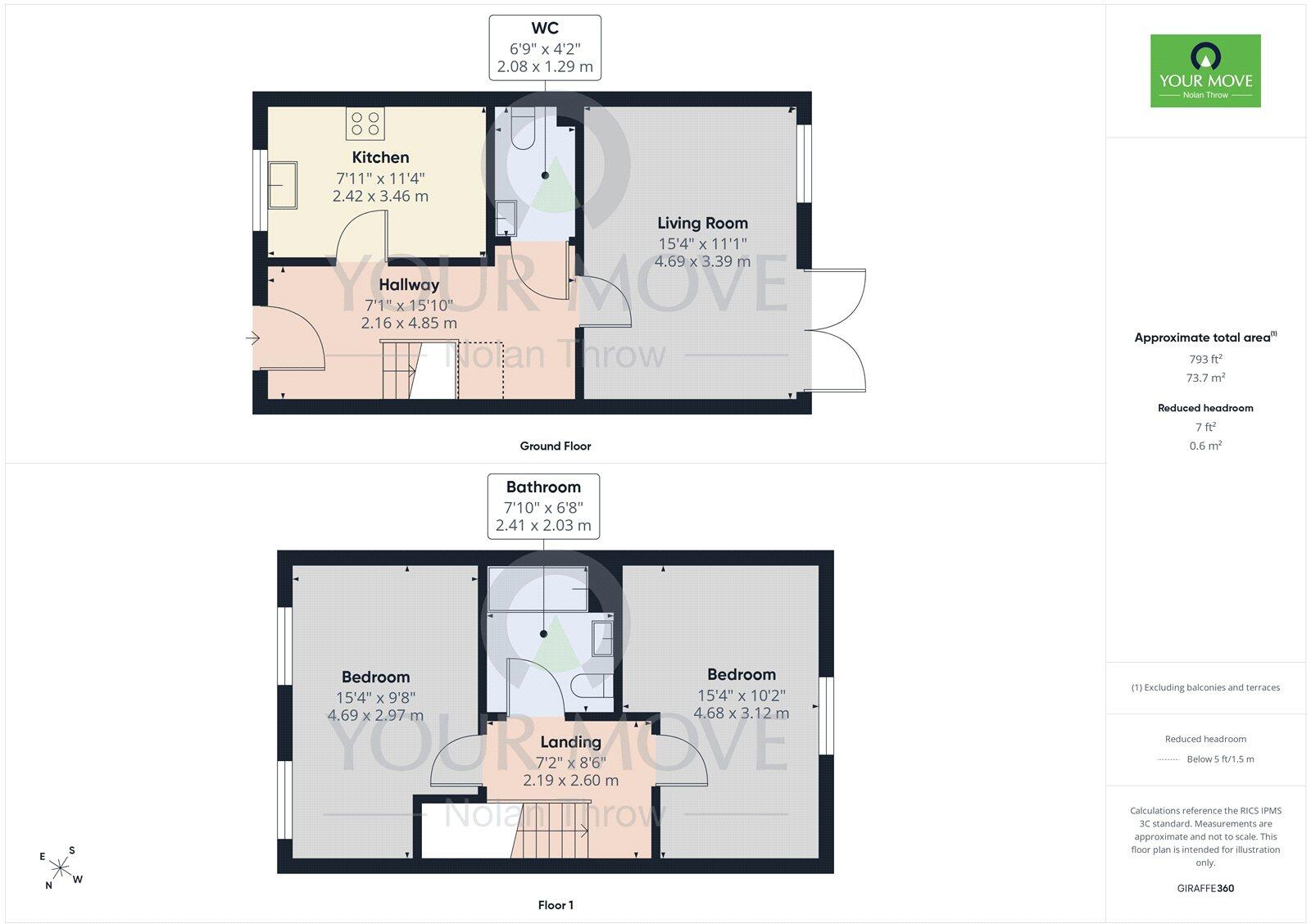 Hadlow Gardens, Kettering, Northamptonshire, NN16 floorplan
