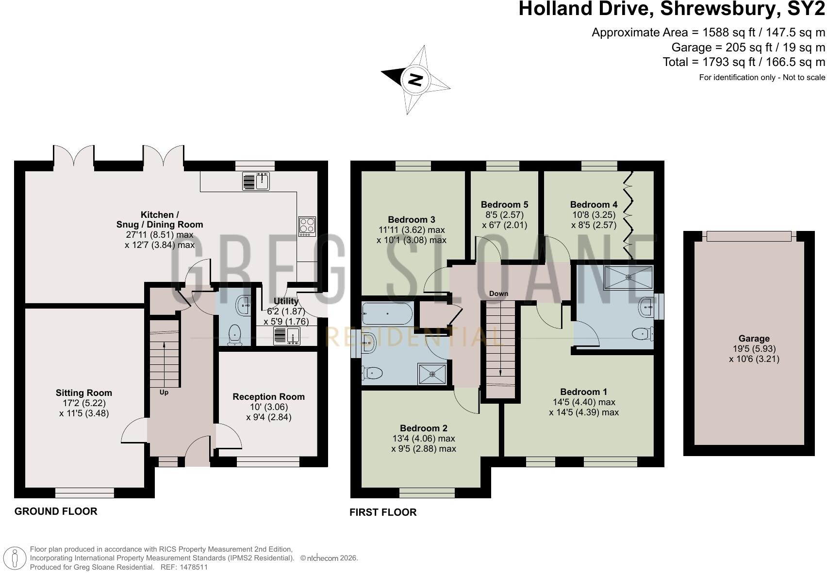 Holland Drive, Weir Hill Gardens, Shrewsbury, SY2 floorplan