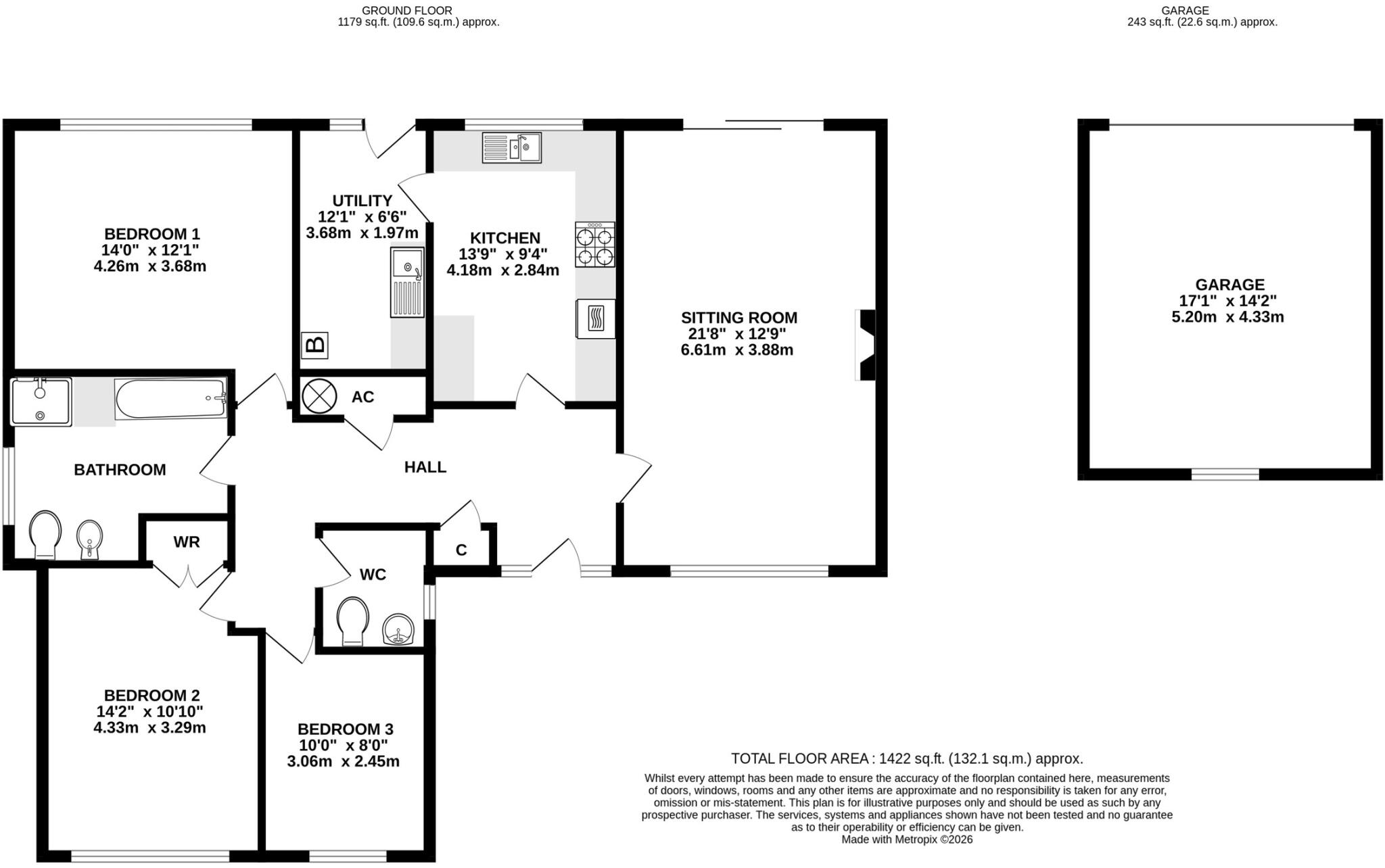Chalice Hill Close, Glastonbury floorplan
