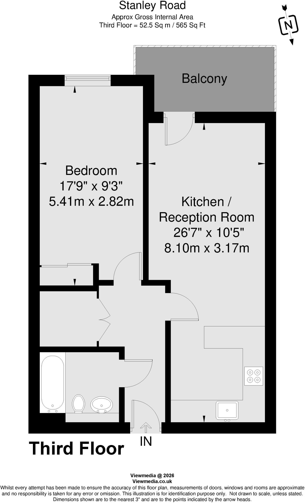 Stanley Road, Wimbledon, London, SW19 floorplan