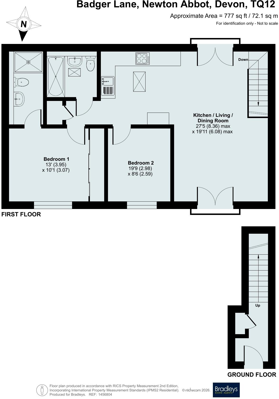 Badger Lane, Newton Abbot, Devon floorplan
