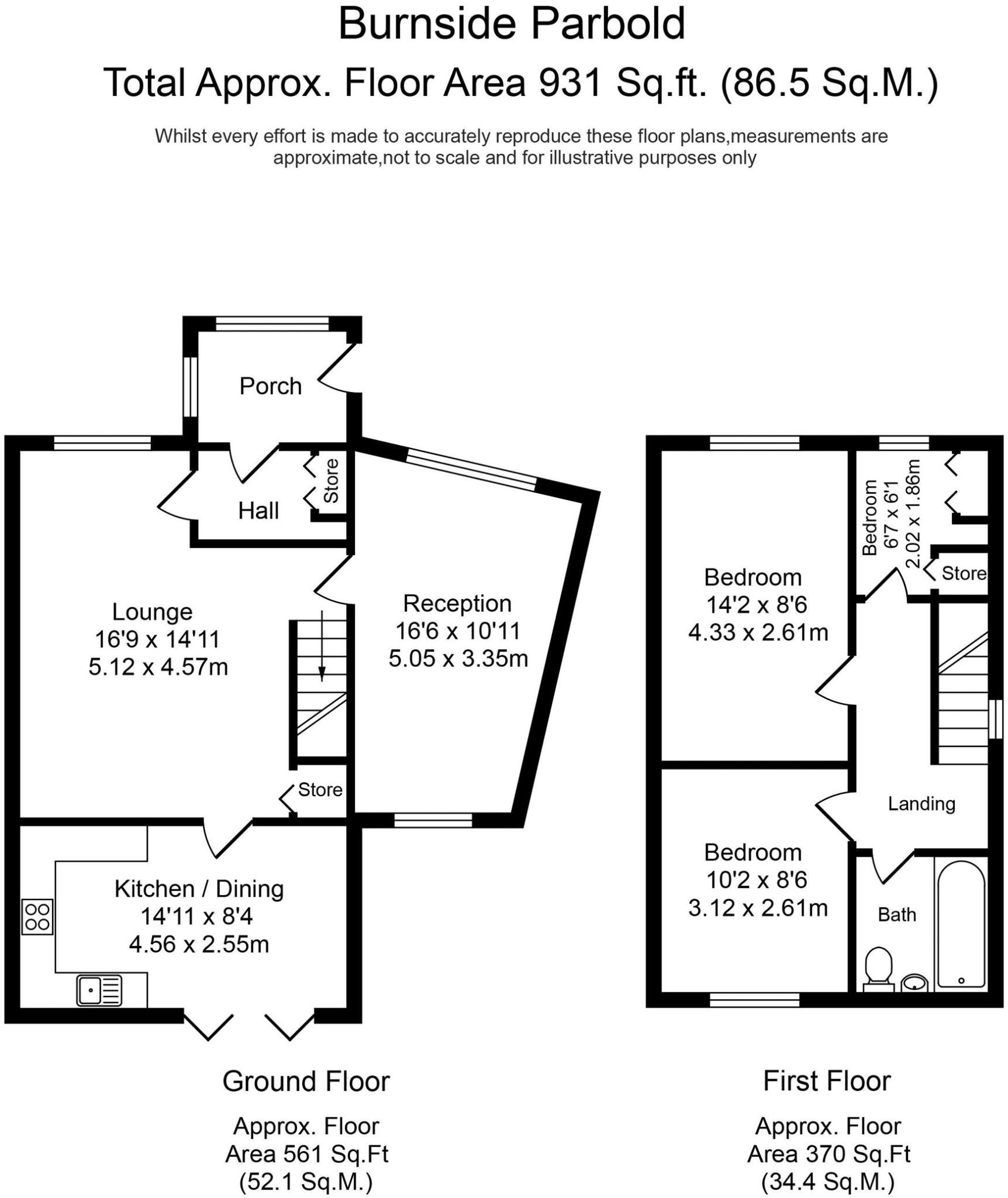Burnside, Parbold, WN8 floorplan