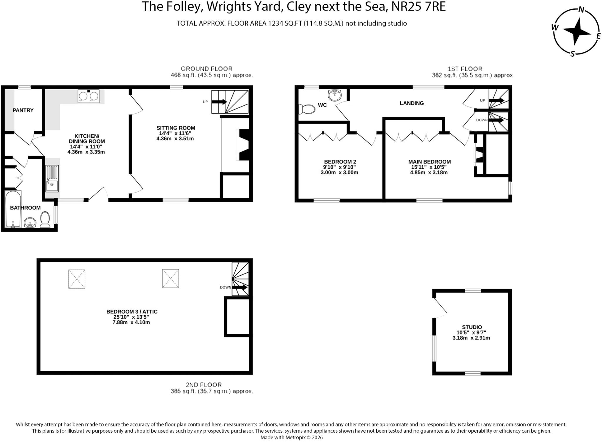 Wrights Yard, Cley, Holt, Norfolk, NR25 floorplan