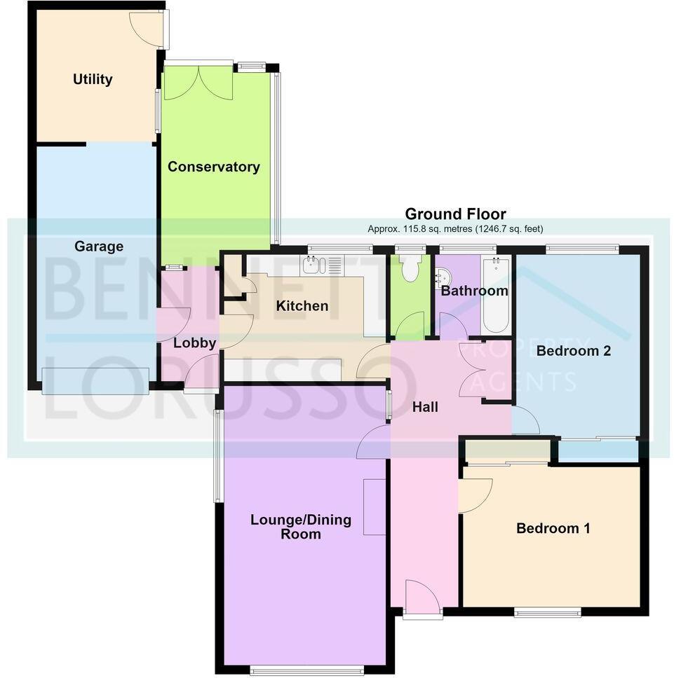 Greenfields, Eltisley, St Neots, PE19 floorplan