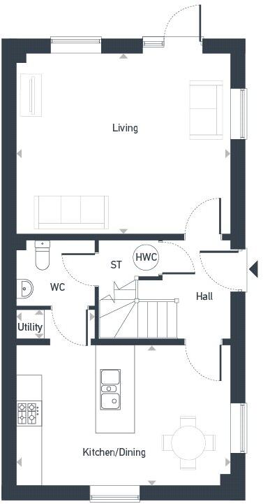 Higher Newham Lane, Newham, Truro, Cornwa, TR1 floorplan