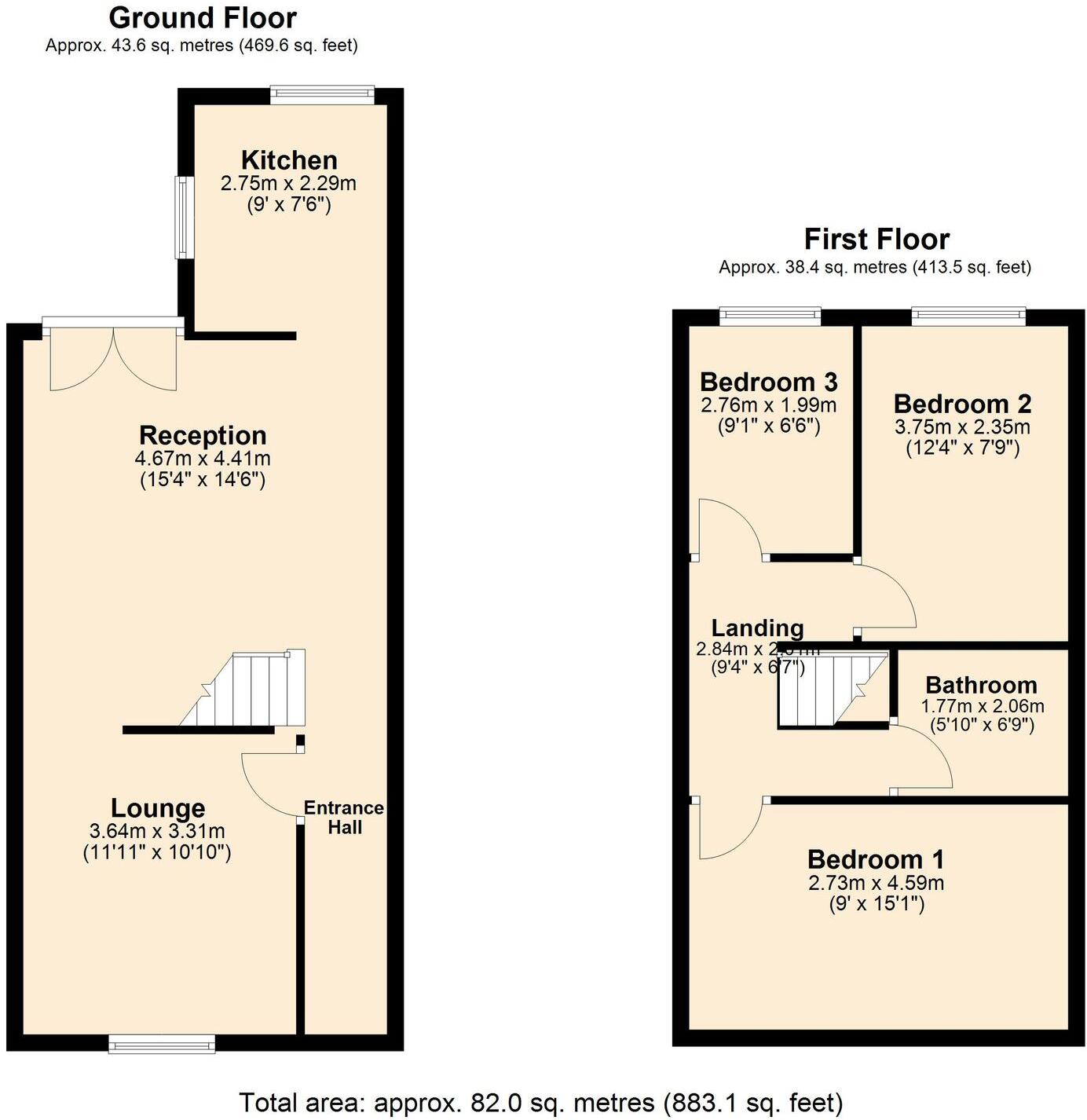 Naples Road, Darwen, BB3 floorplan