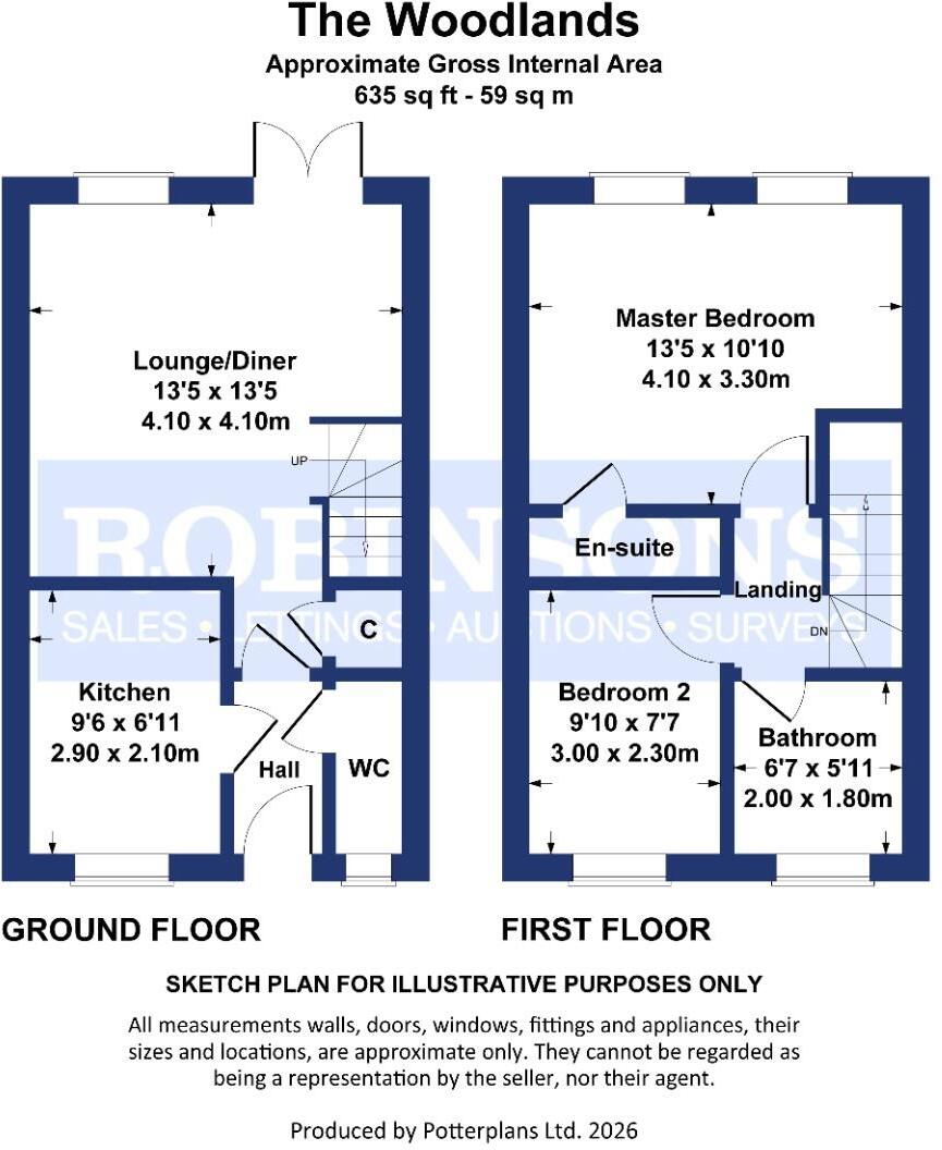 The Woodlands, Langley Park, Durham floorplan