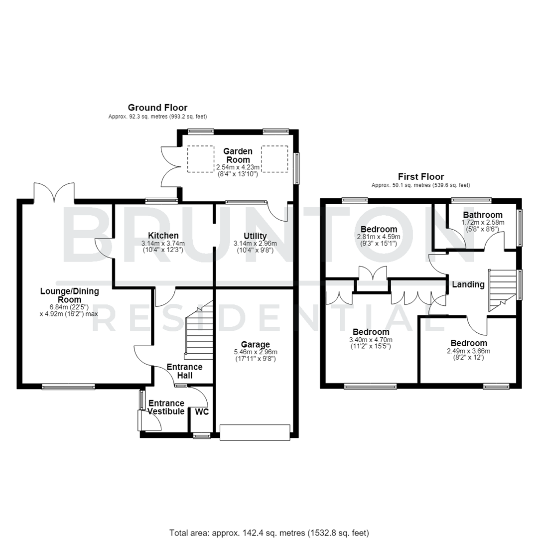 Townsend Crescent, Morpeth, NE61 floorplan