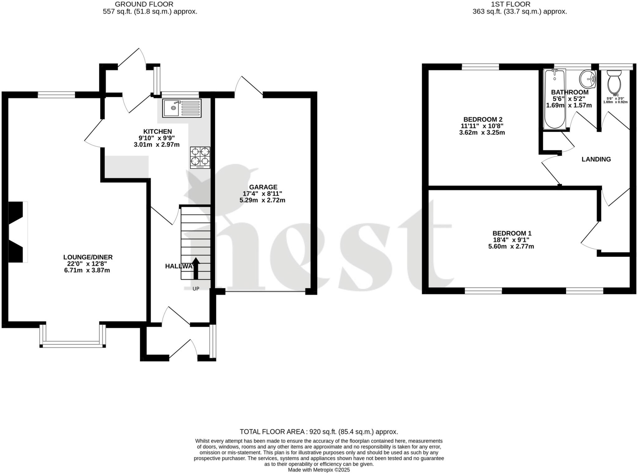Selworthy Road, Taunton, TA2 8HA floorplan