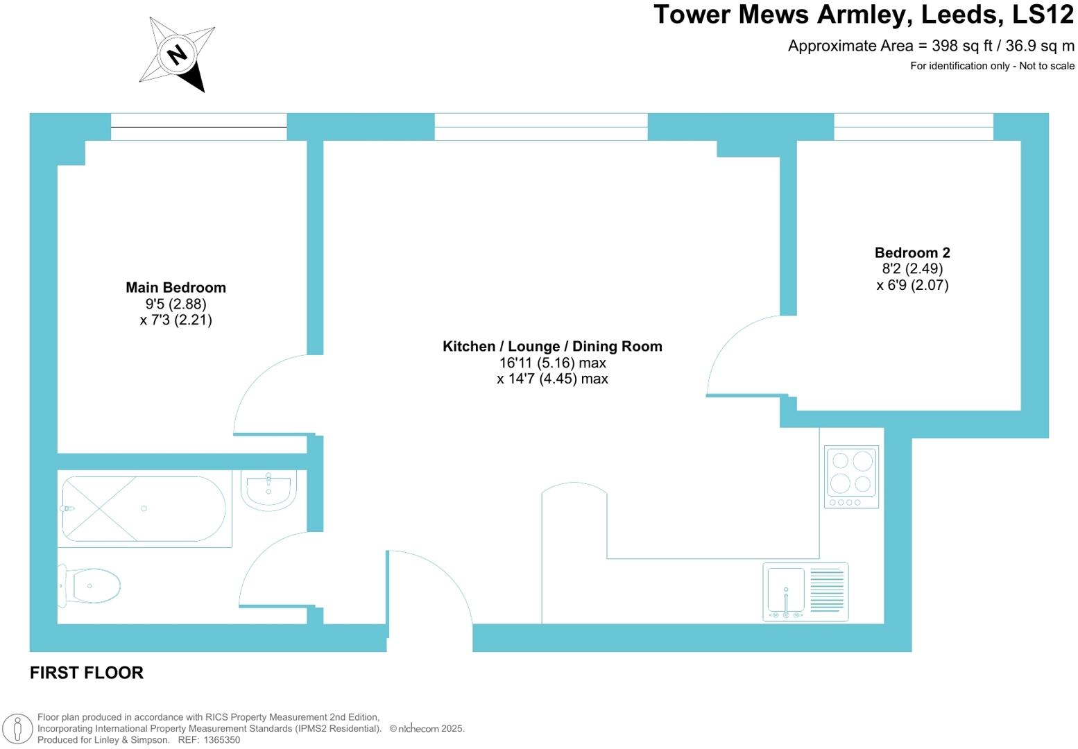 Tower Lane, Leeds, West Yorkshire, LS12 floorplan