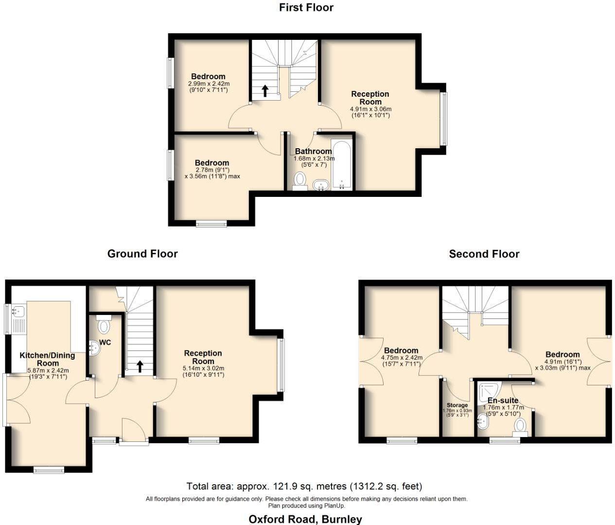 Oxford Road, Burnley floorplan