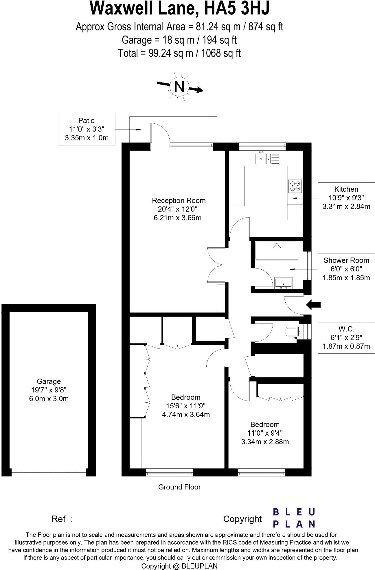The Knoll, Waxwell Lane floorplan