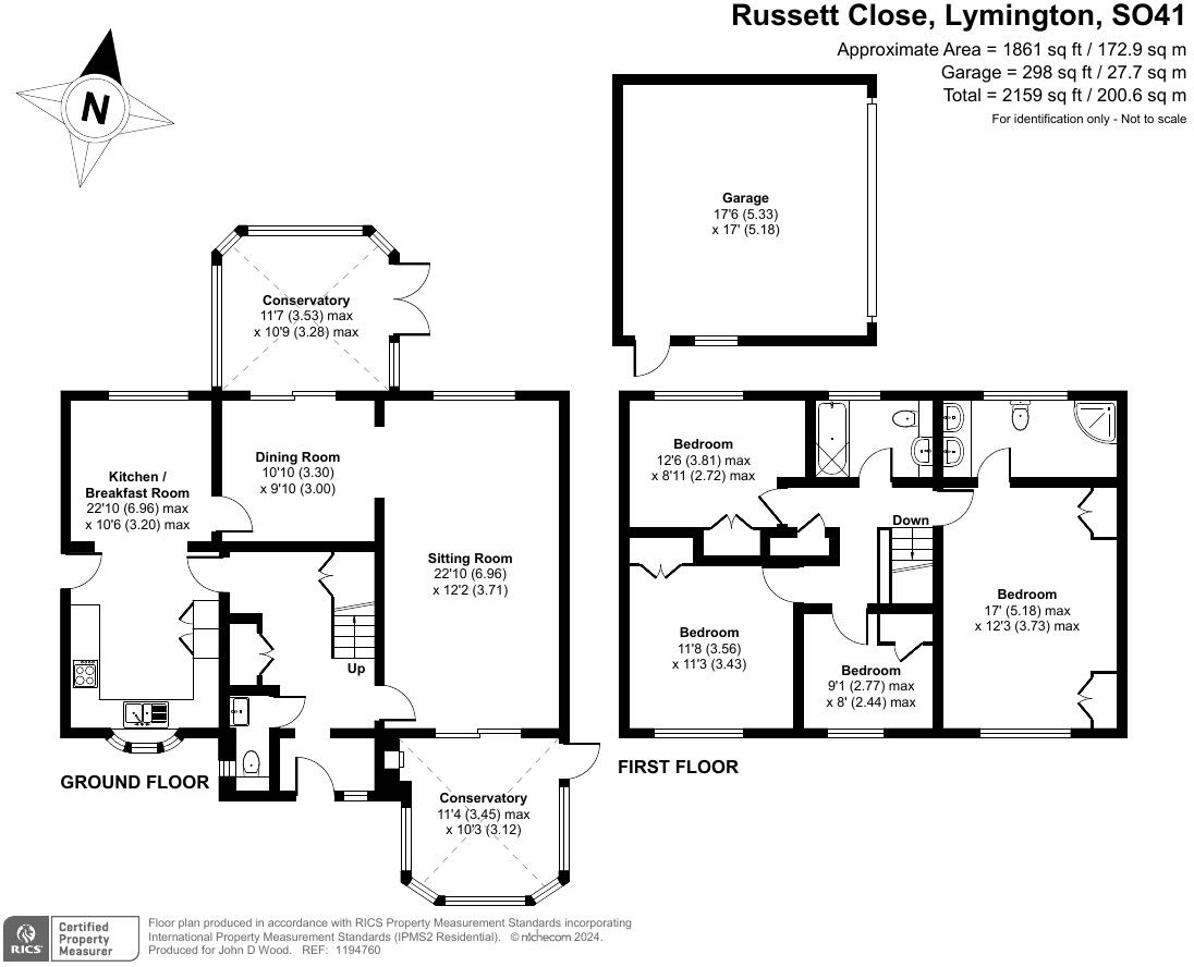 Russett Close, Lymington, SO41 floorplan