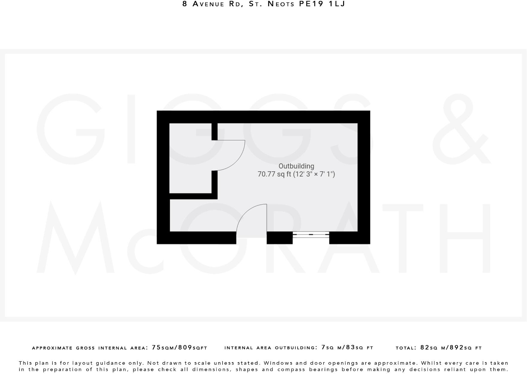 Avenue Road, St Neots, Cambs PE19 1LJ floorplan