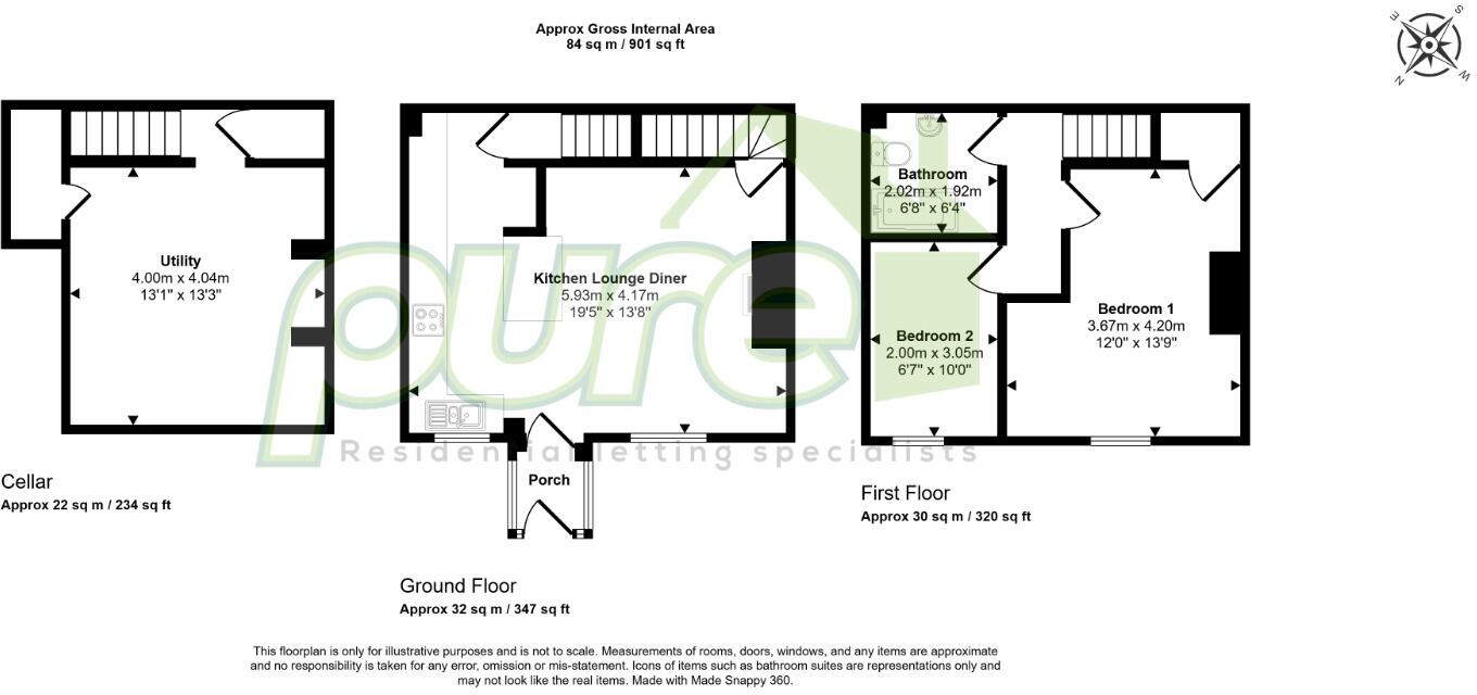 Tyne Street, Haworth, BD22 floorplan