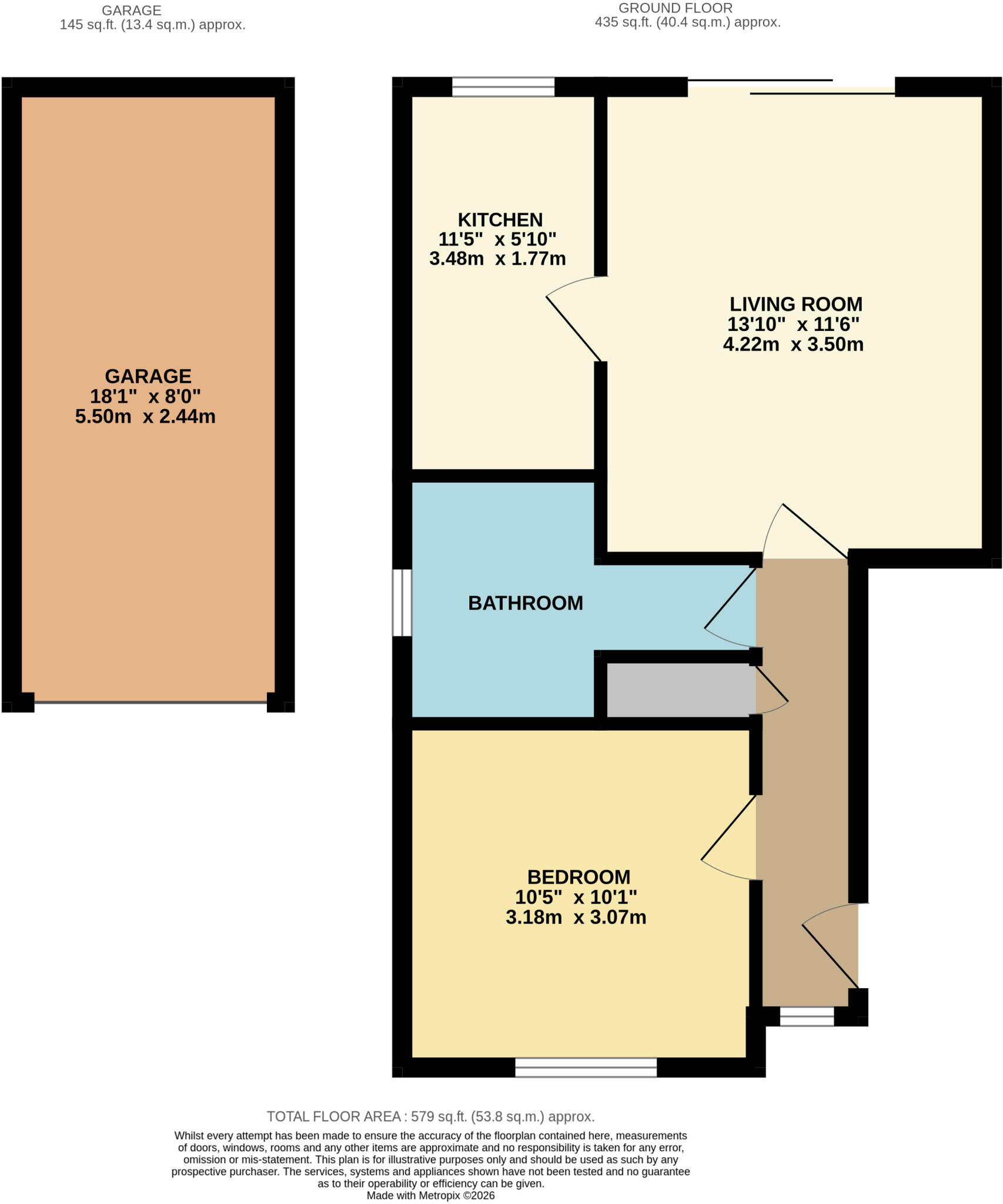 Monarch Close, Basingstoke, Hampshire, RG22 floorplan