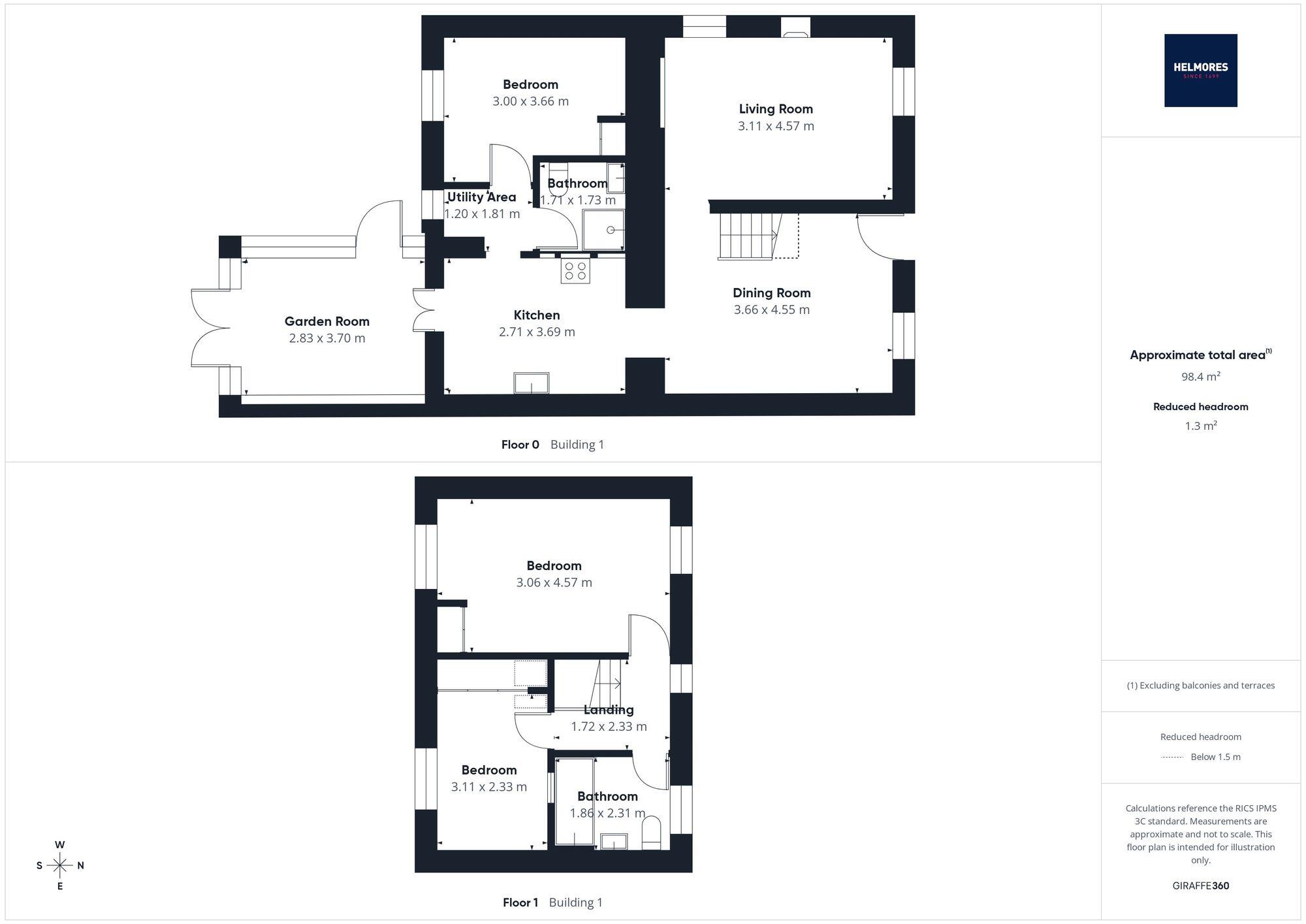 West Sandford, Crediton, EX17 floorplan