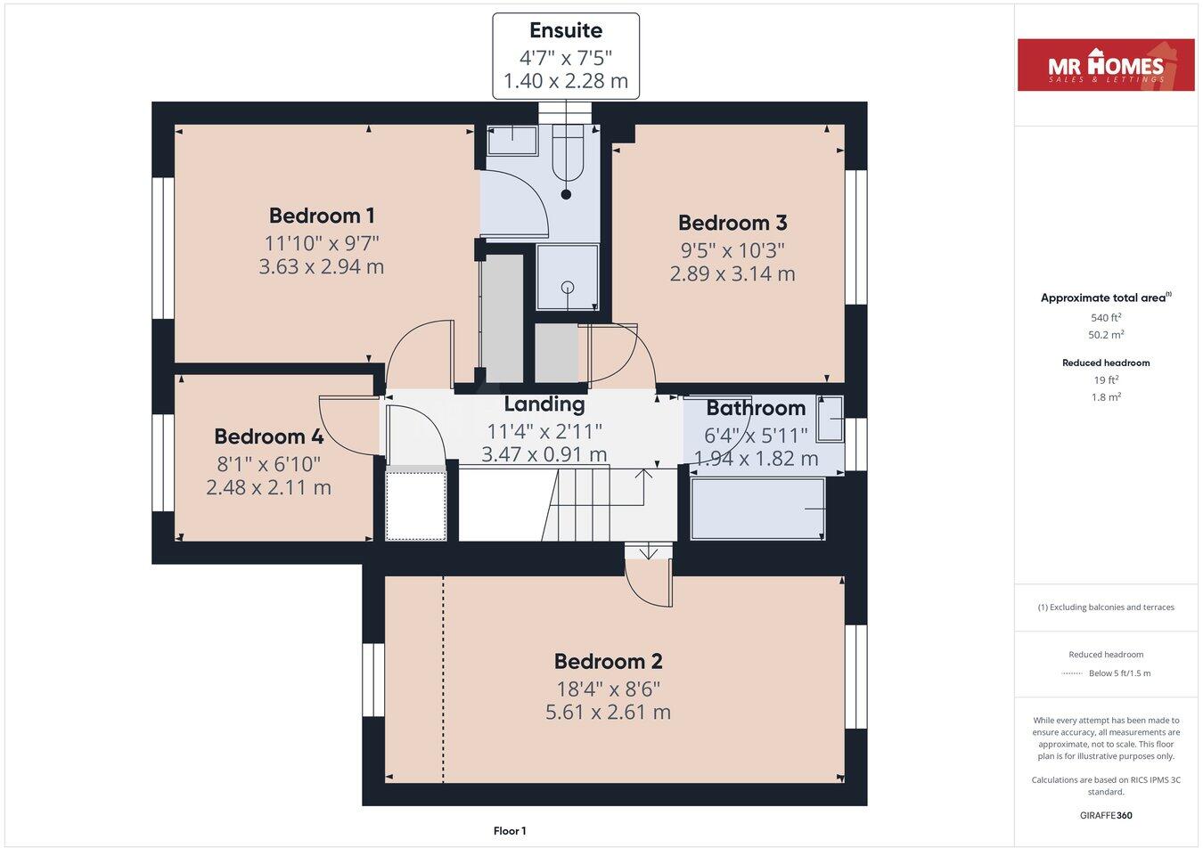 Clos Eiddiw, Cardiff, CF5 floorplan