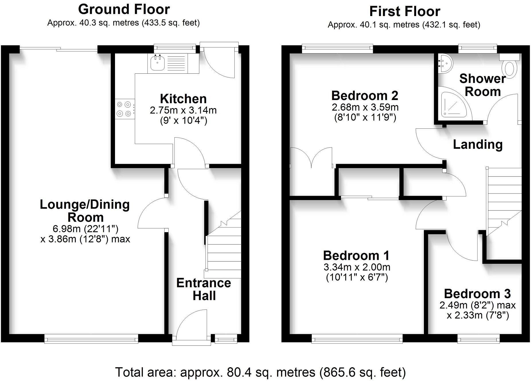 Aberdovey Close, Dinas Powys, Vale of Glamorgan. CF64 4PS floorplan