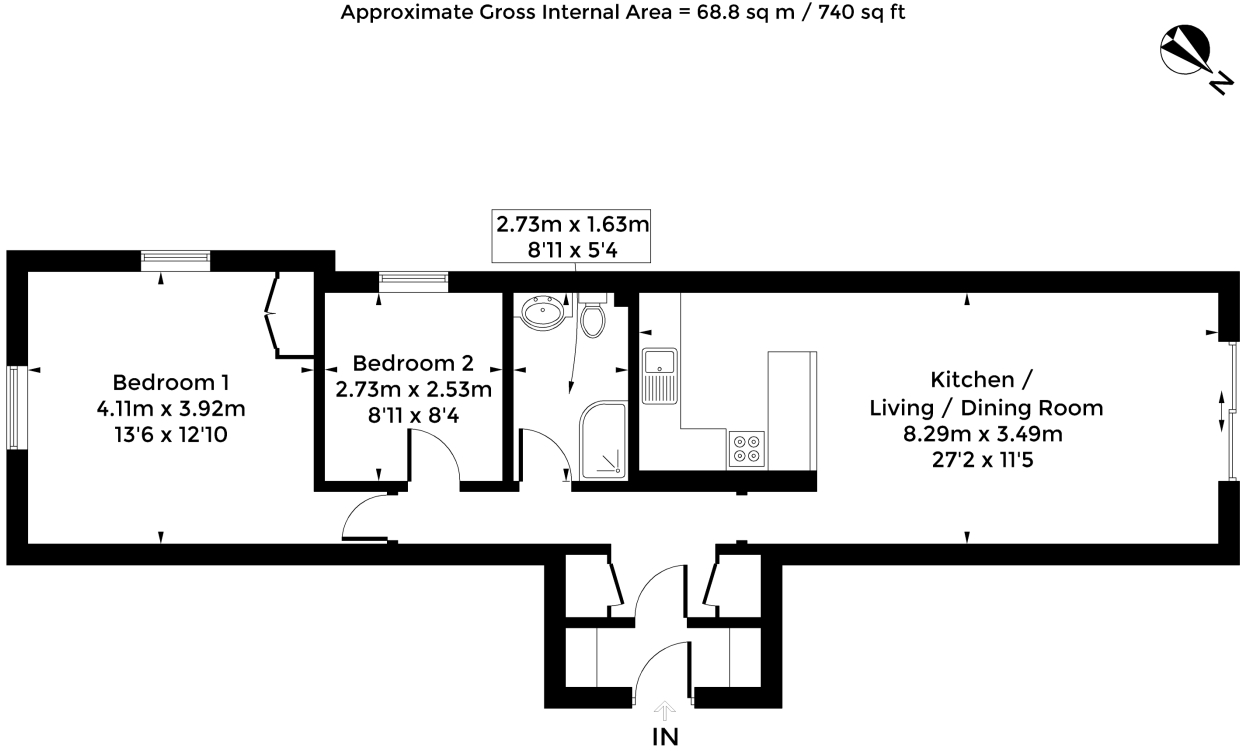 St. Clements Street, Oxford, OX4 1AB floorplan
