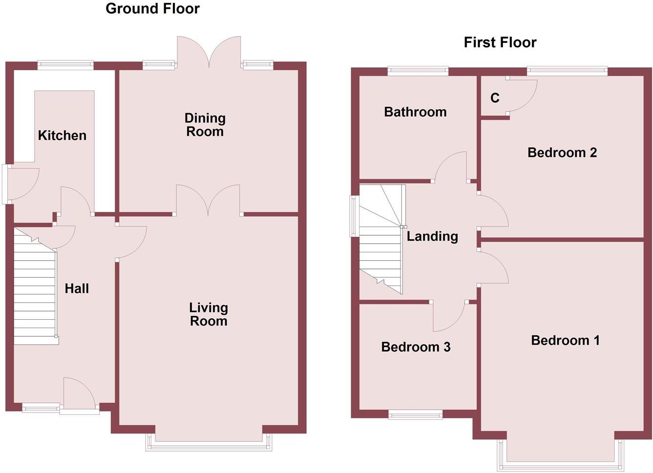 Carlton Close, Parkgate, Neston floorplan