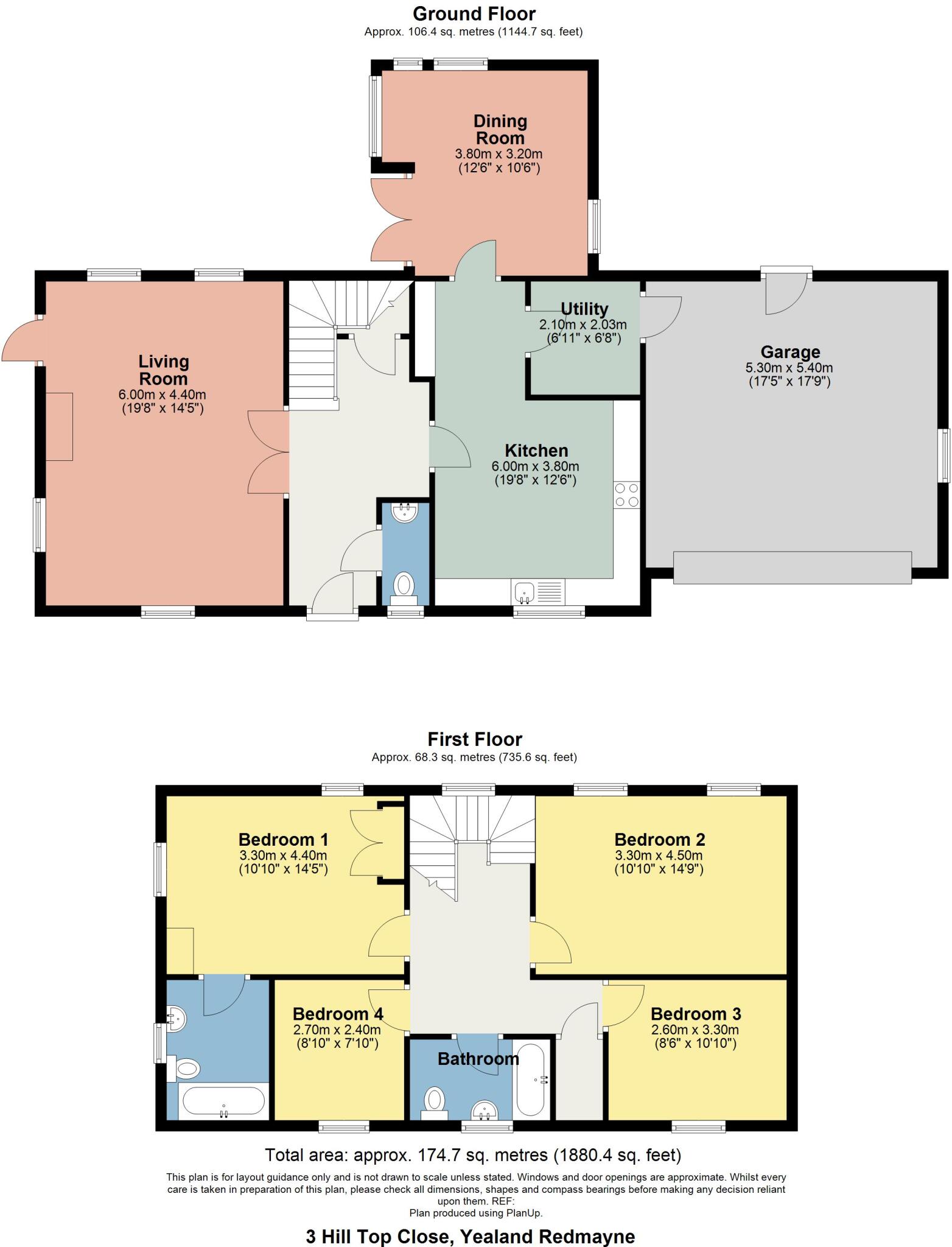 3 Hill Top Close, Yealand Redmayne, LA5 9TH floorplan