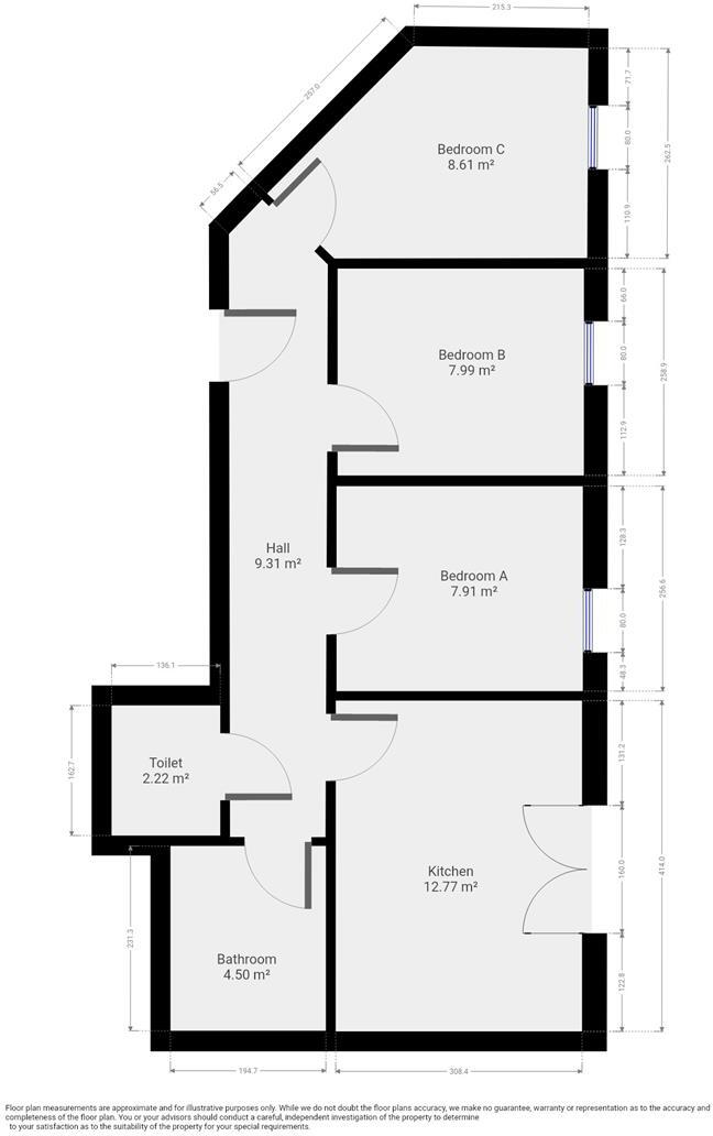 27/28 - Apt 13, Brayford Court - Student Apartment floorplan